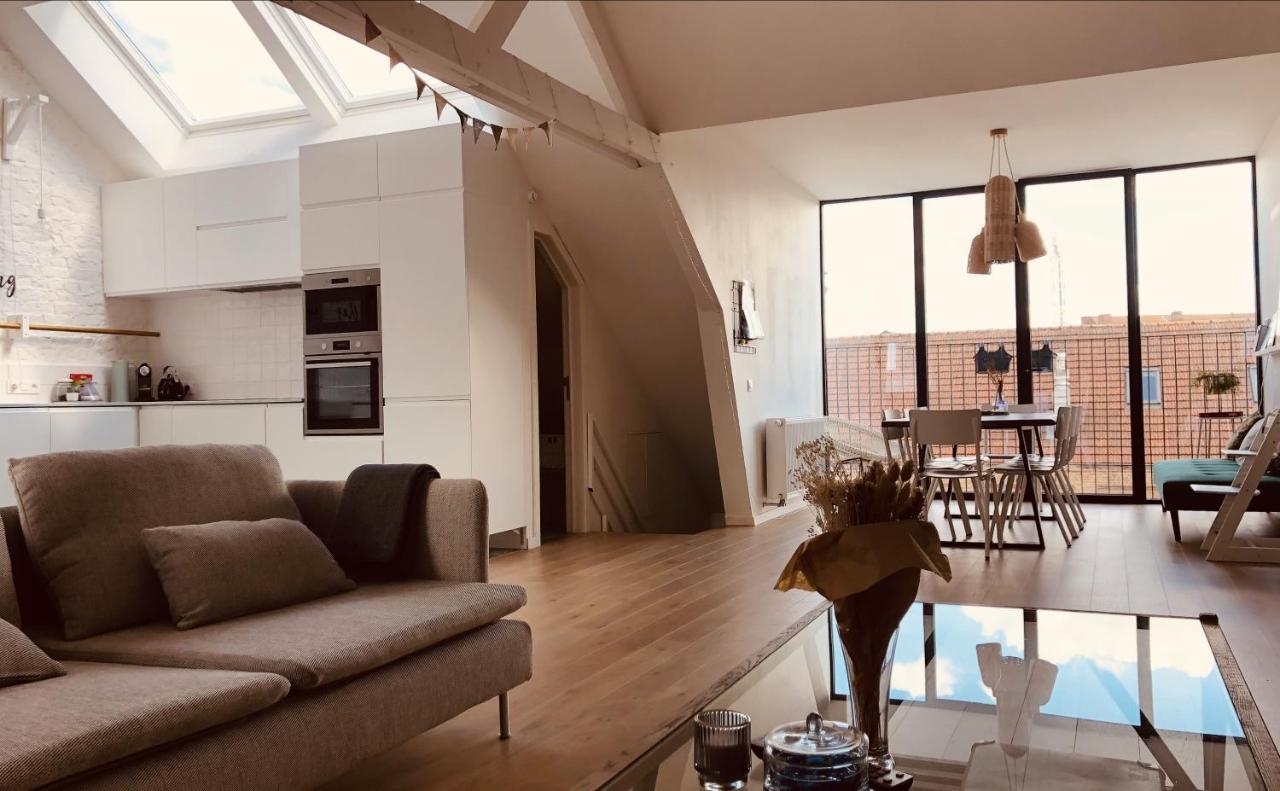 Lichtrijke Loft Bij Restaurant Den Olifant Apartment Ieper Luaran gambar
